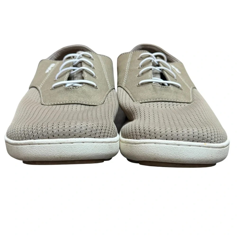 OluKai Shoes Men 10 Grey Nohea Moku Boat Shoe Sneaker Casual Breathable Comfort